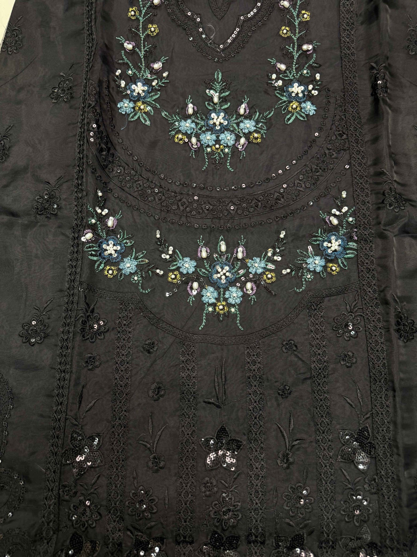 ORGANZA FABRIC Beautiful Embroidered Dress With Dupatta Collection 2025