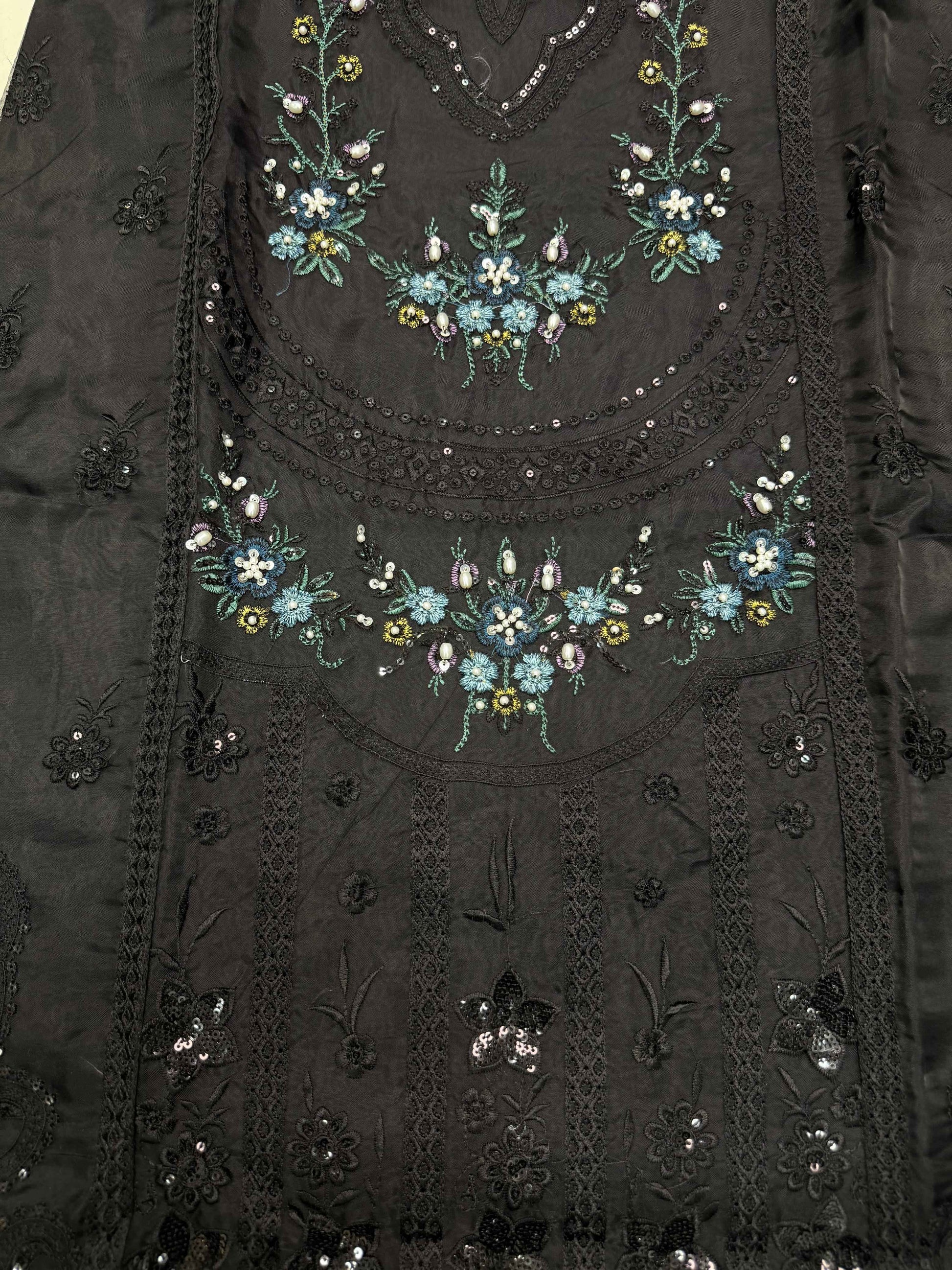 ORGANZA FABRIC Beautiful Embroidered Dress With Dupatta Collection 2025
