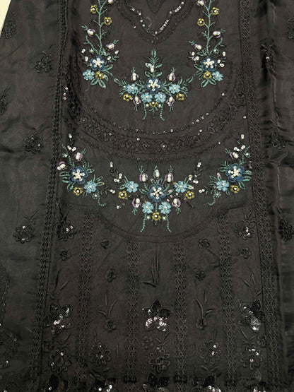 ORGANZA FABRIC Beautiful Embroidered Dress With Dupatta Collection 2025