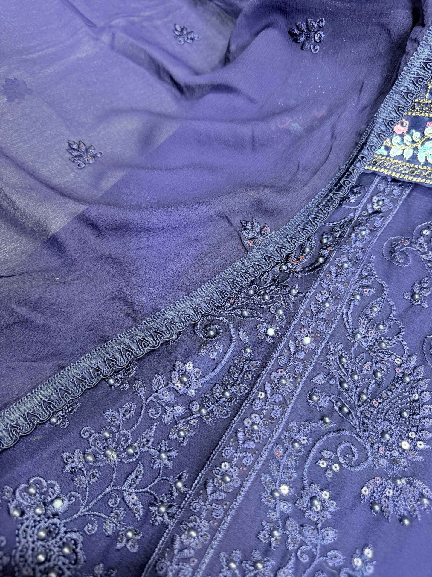 CHIFFON FABRIC Embroidered Shirt With Embroidered Dupatta Collection 2025