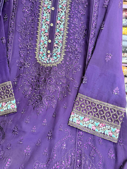 CHIFFON FABRIC Embroidered Shirt With Embroidered Dupatta Collection 2025
