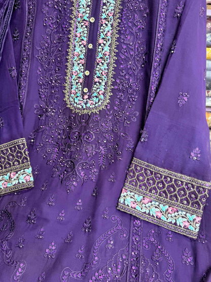 CHIFFON FABRIC Embroidered Shirt With Embroidered Dupatta Collection 2025