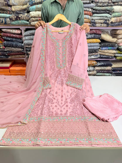 CHIFFON FABRIC Embroidered Shirt With Embroidered Dupatta Collection 2025
