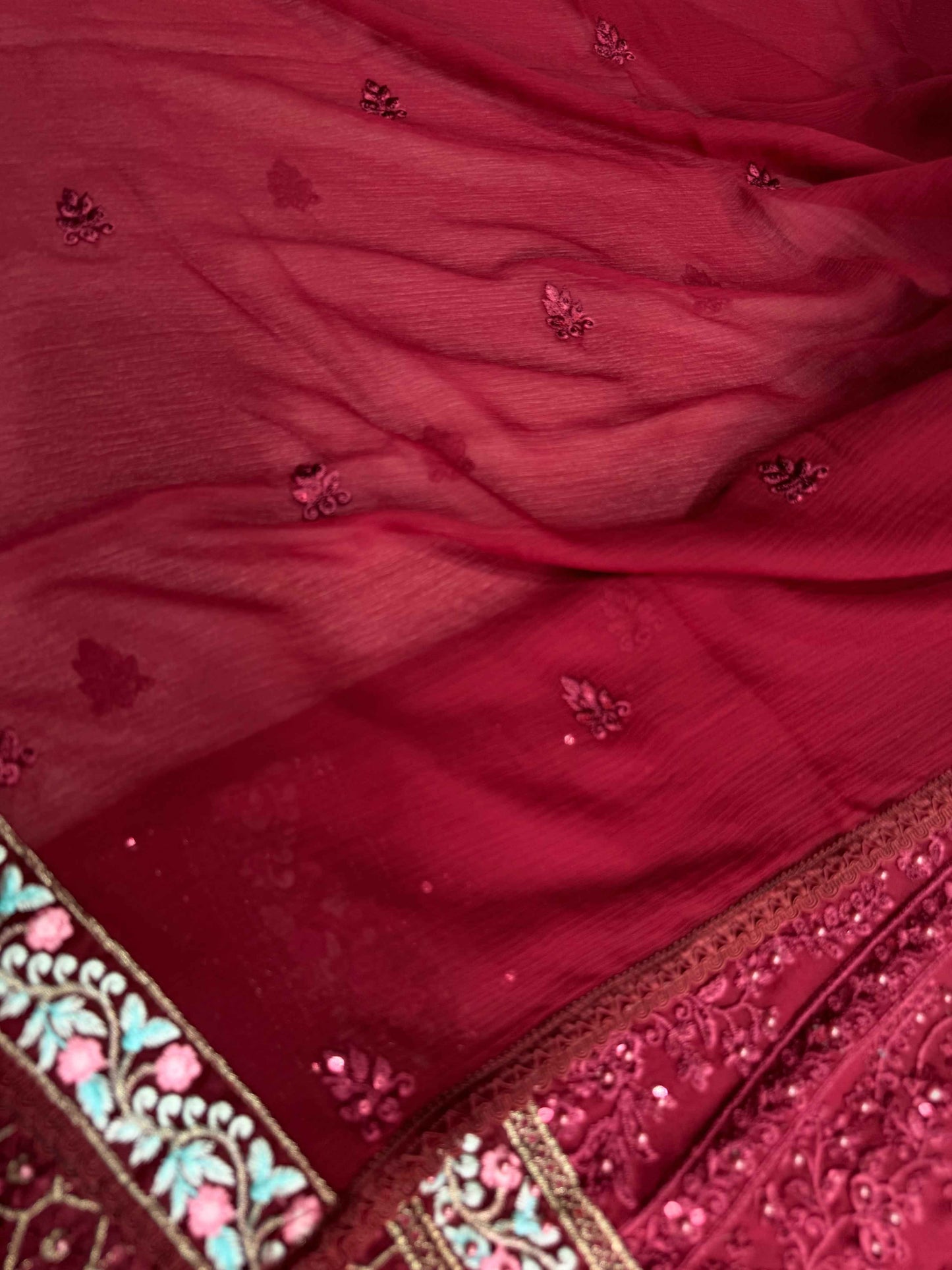 CHIFFON FABRIC Embroidered Shirt With Embroidered Dupatta Collection 2025
