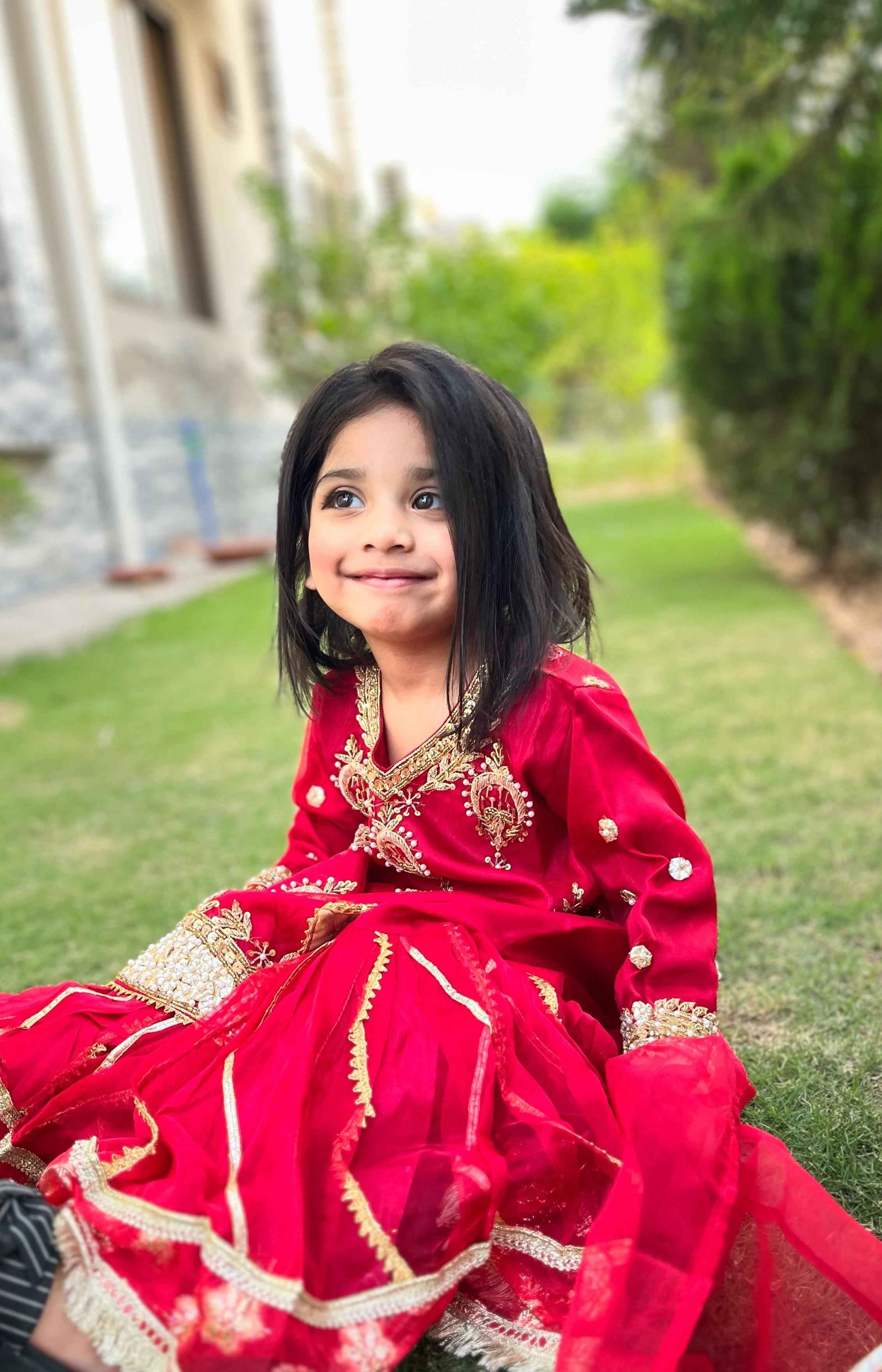 ORGANZA FABRIC KIDS COLLECTION WEDDING GHARARA FOR BARAT/WALEEMA