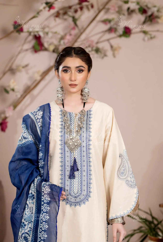 COTTON FABRIC Farshi Shalwar Beautiful Embroided Dress 2025