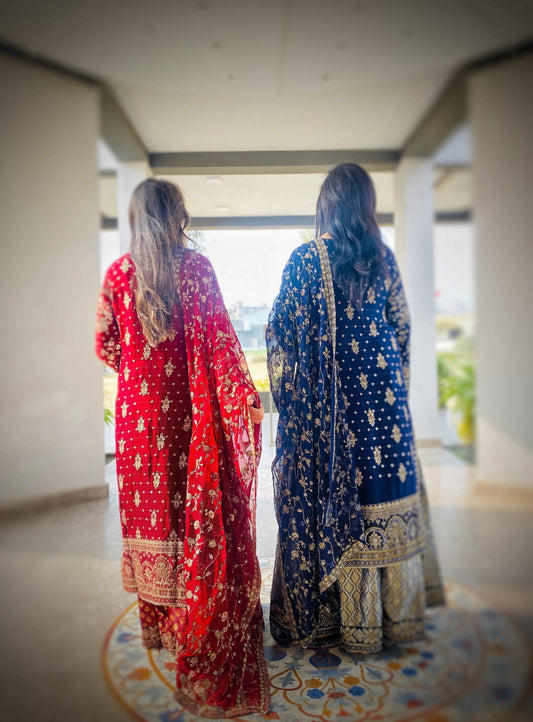 CHIFFON Gharara Collection Beautiful Wedding Wear