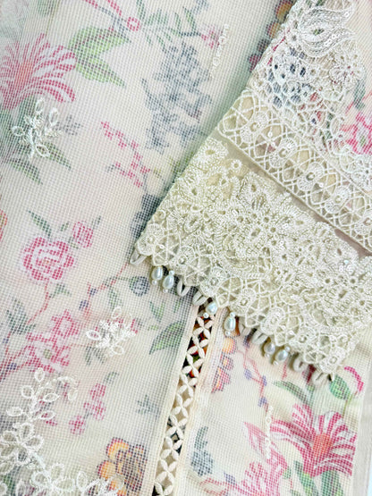 Beautiful Heavy Embroidied Dress On Net Fabric im