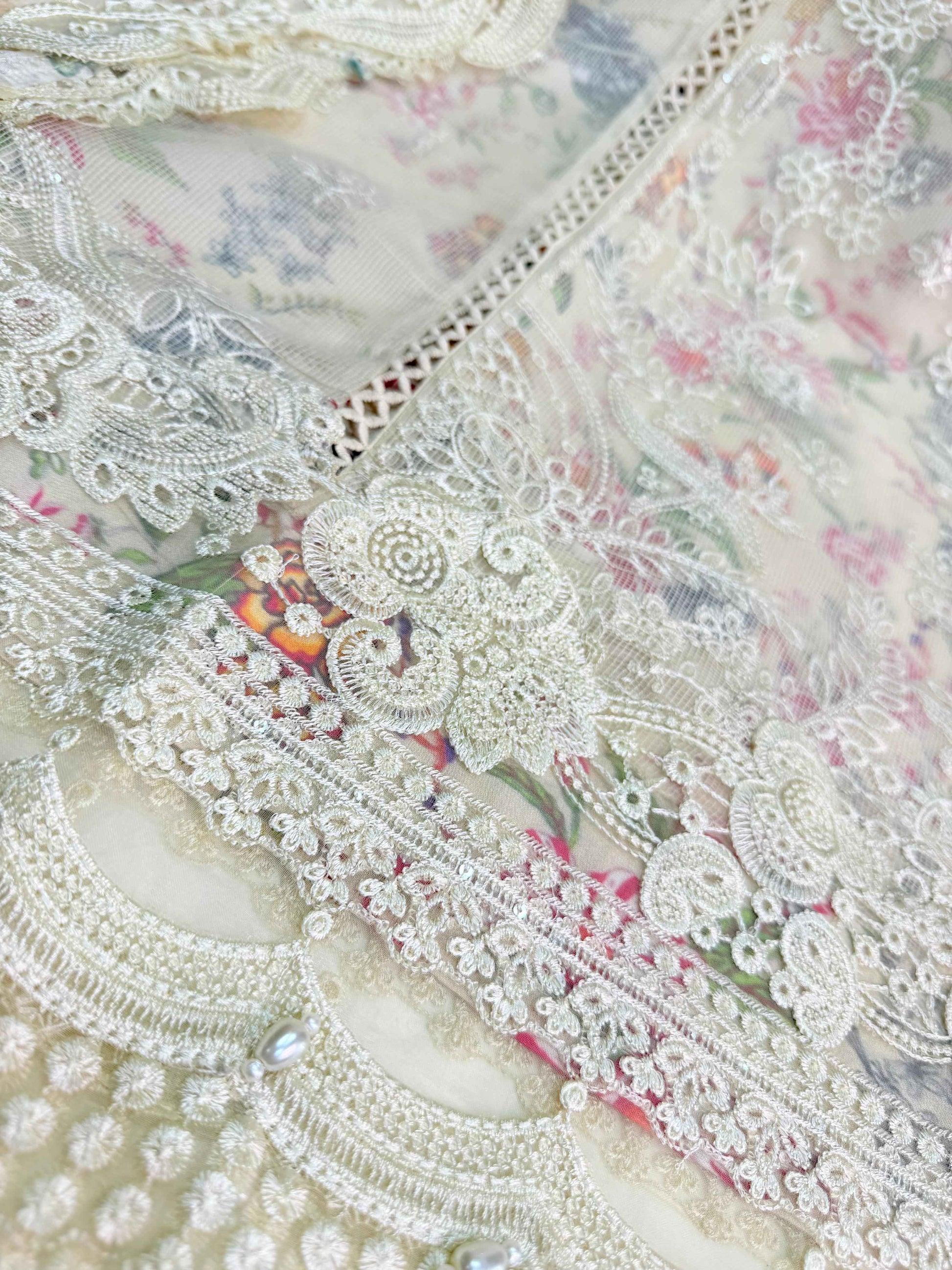 Beautiful Heavy Embroidied Dress On Net Fabric im