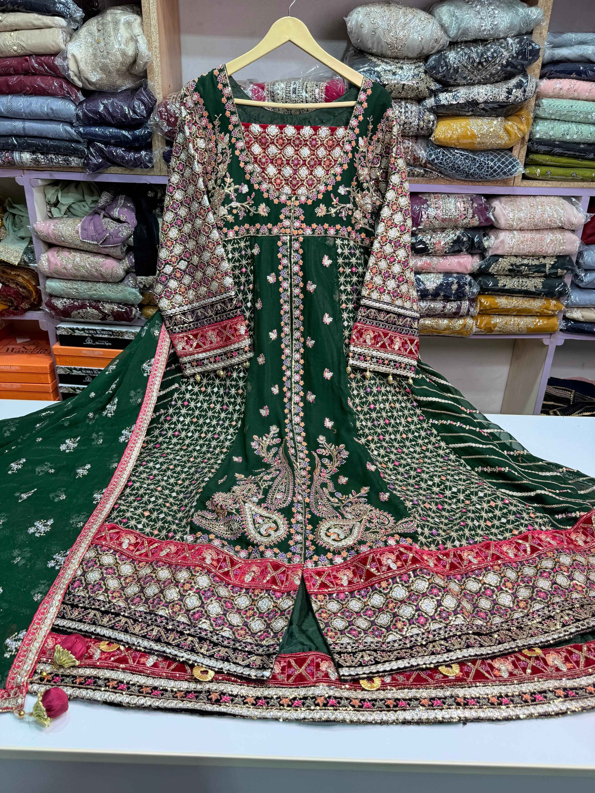 CHIFFON FABRIC 2 piece Beautiful Embroided Maxi