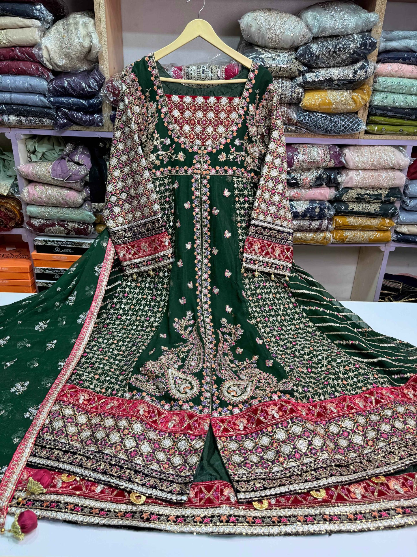 CHIFFON FABRIC 2 piece Beautiful Embroided Maxi