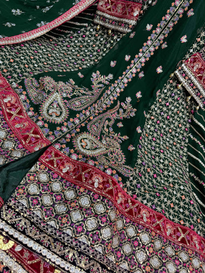CHIFFON FABRIC 2 piece Beautiful Embroided Maxi