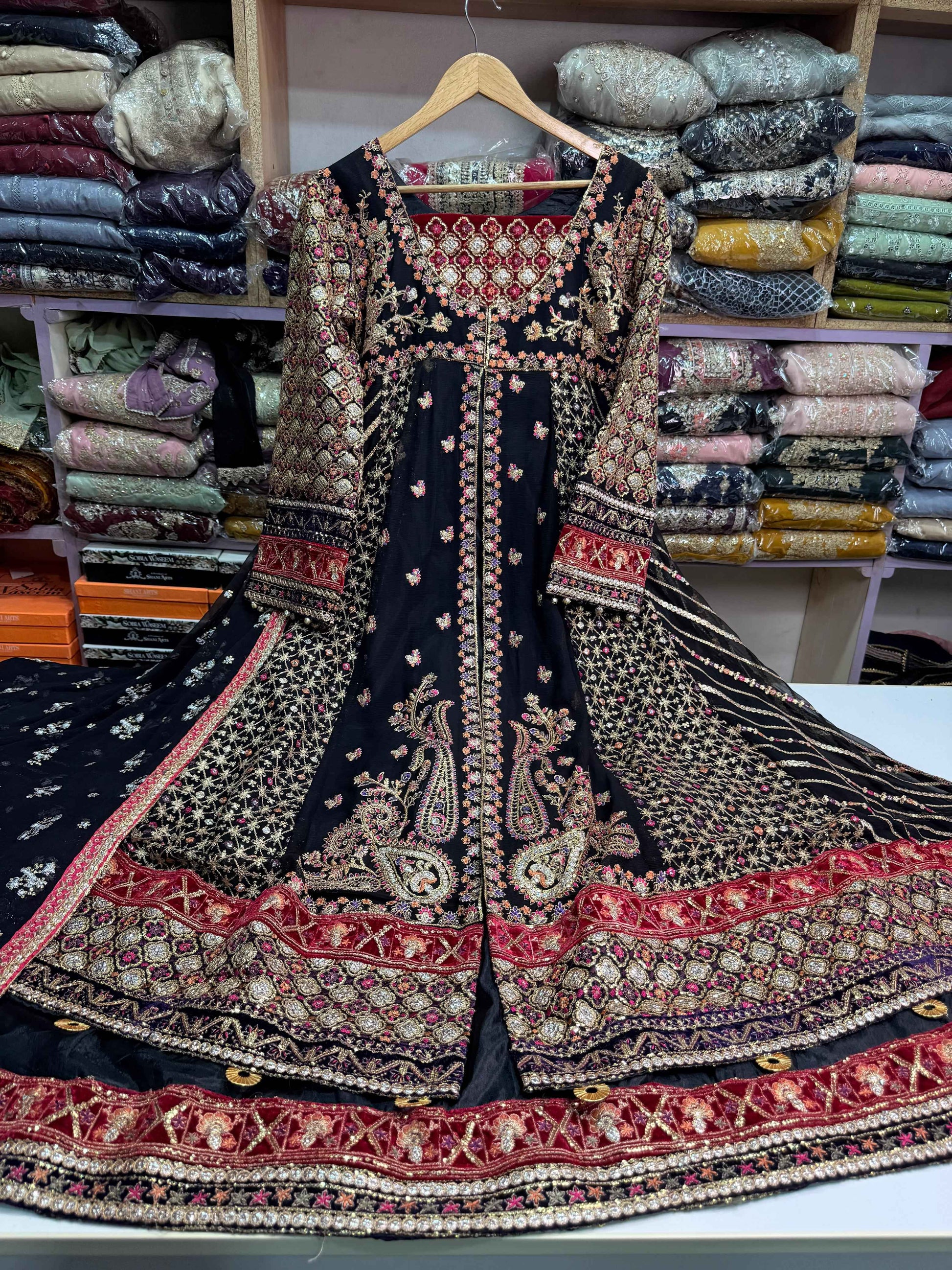 CHIFFON FABRIC 2 piece Beautiful Embroided Maxi