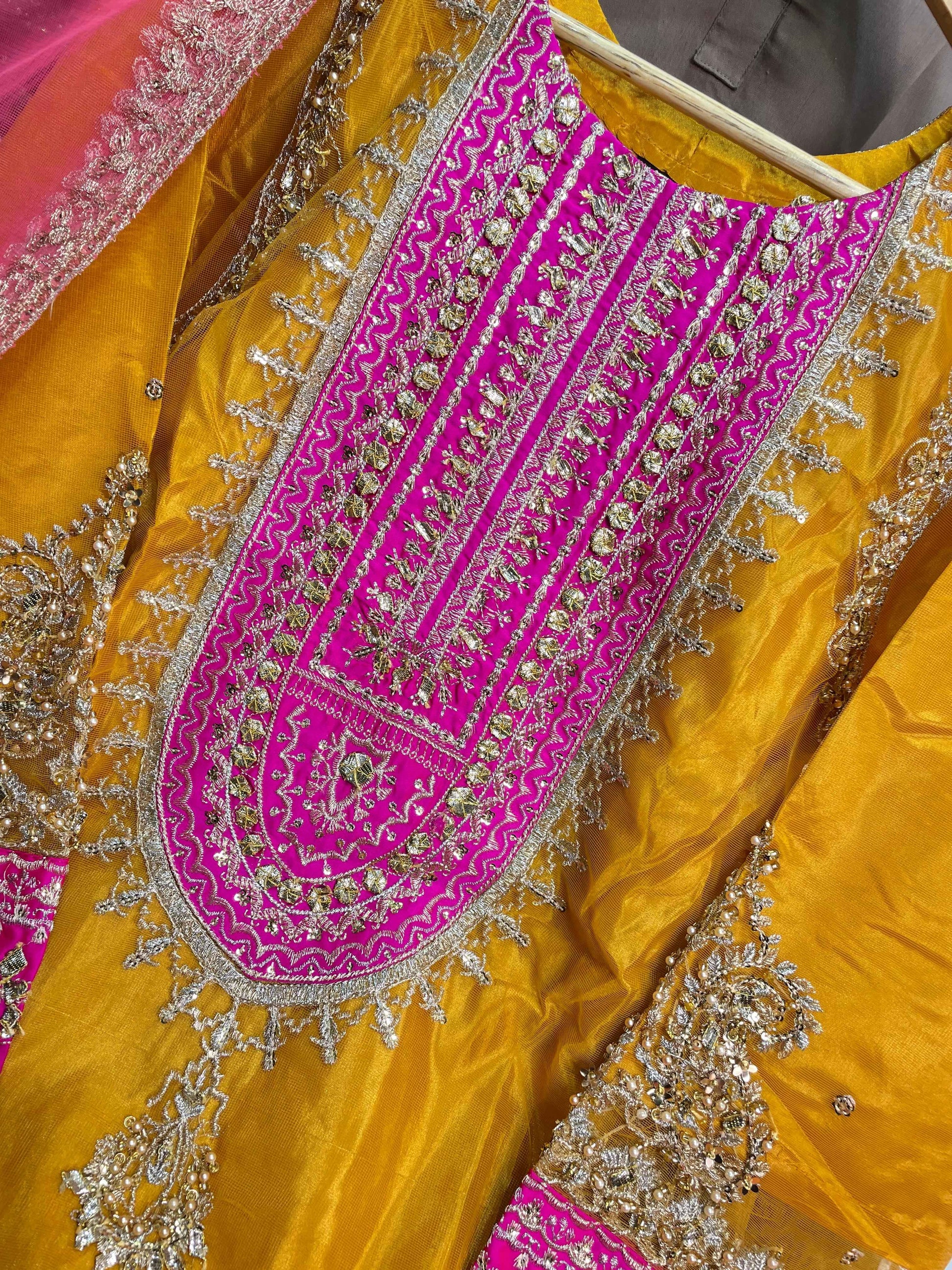 ORGANZA FABRIC 2-Piece Beautiful Embroidered Dress 2025