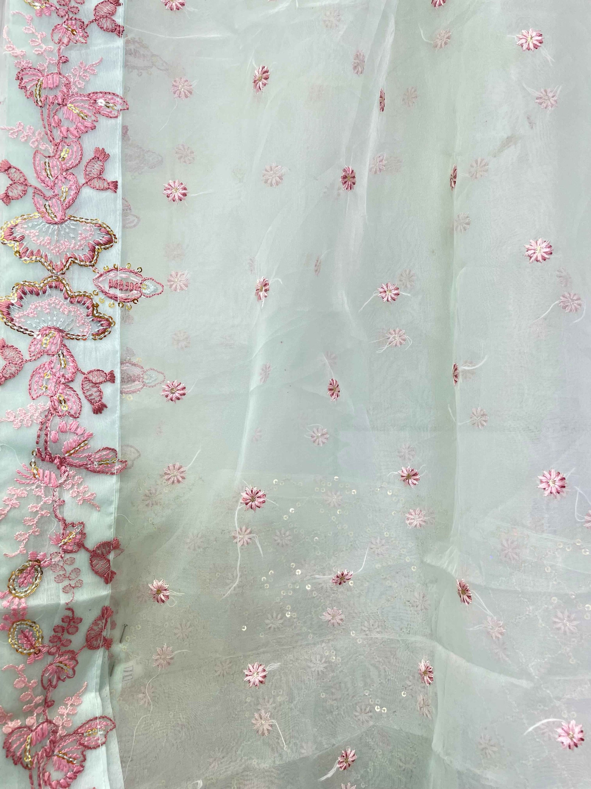 ORGANZA FABRIC 3-PCS Beautiful Heavy Embroided Maxi Dress 2025