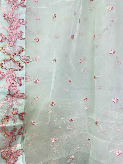 ORGANZA FABRIC 3-PCS Beautiful Heavy Embroided Maxi Dress 2025