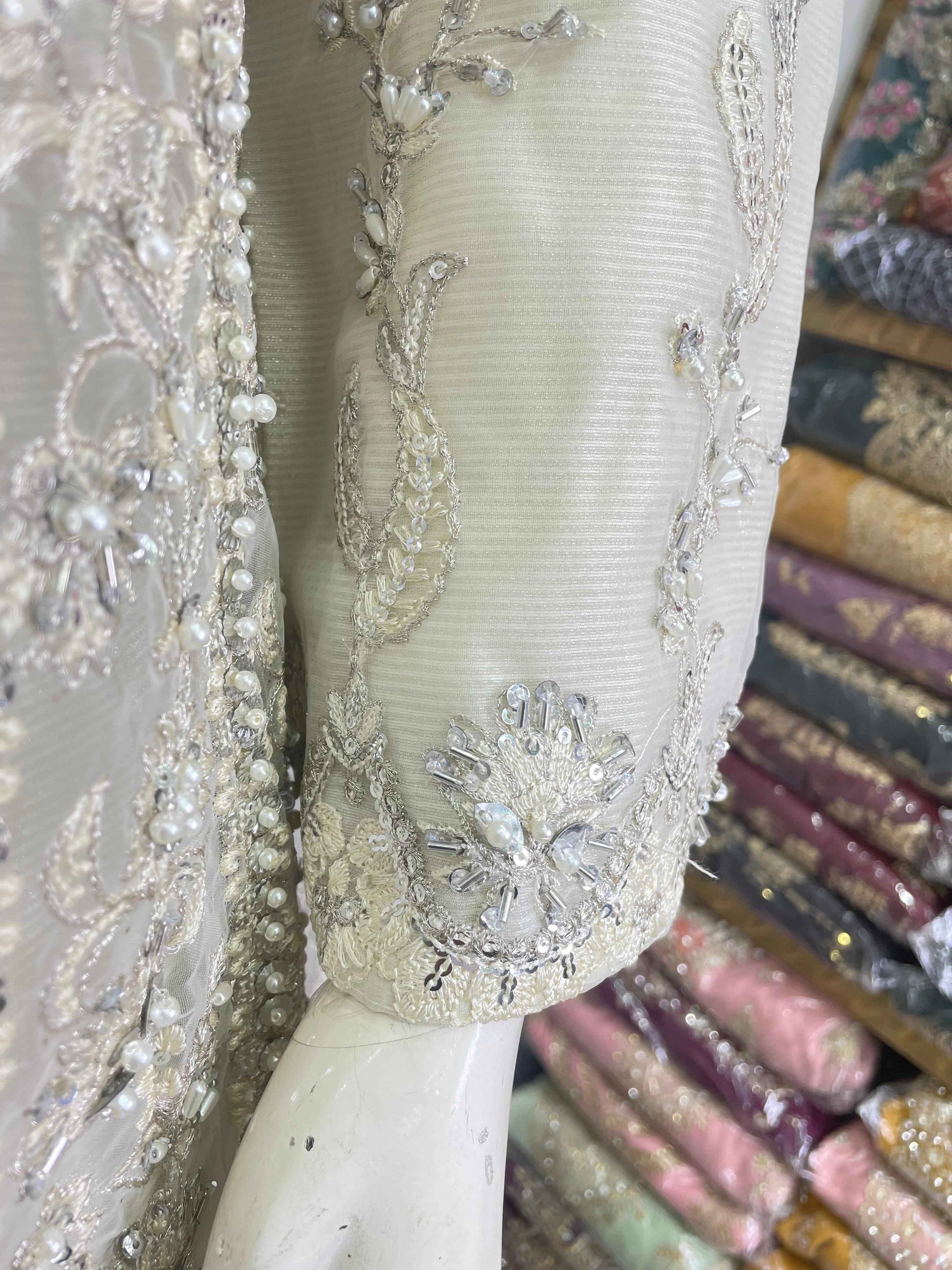 ORGANZA FABRIC 3-PCS Beautiful Heavy Embroided Maxi Dress 2025