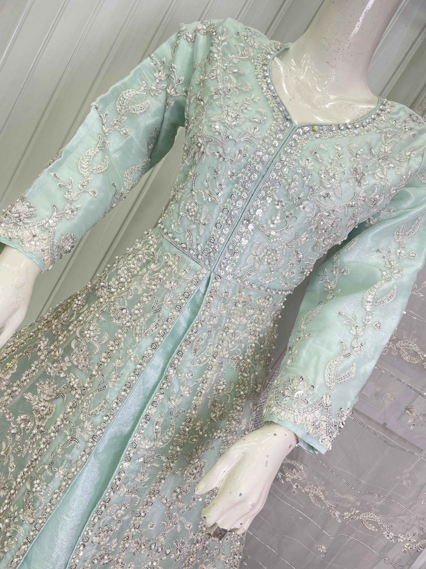 ORGANZA FABRIC 3-PCS Beautiful Heavy Embroided Maxi Dress 2025
