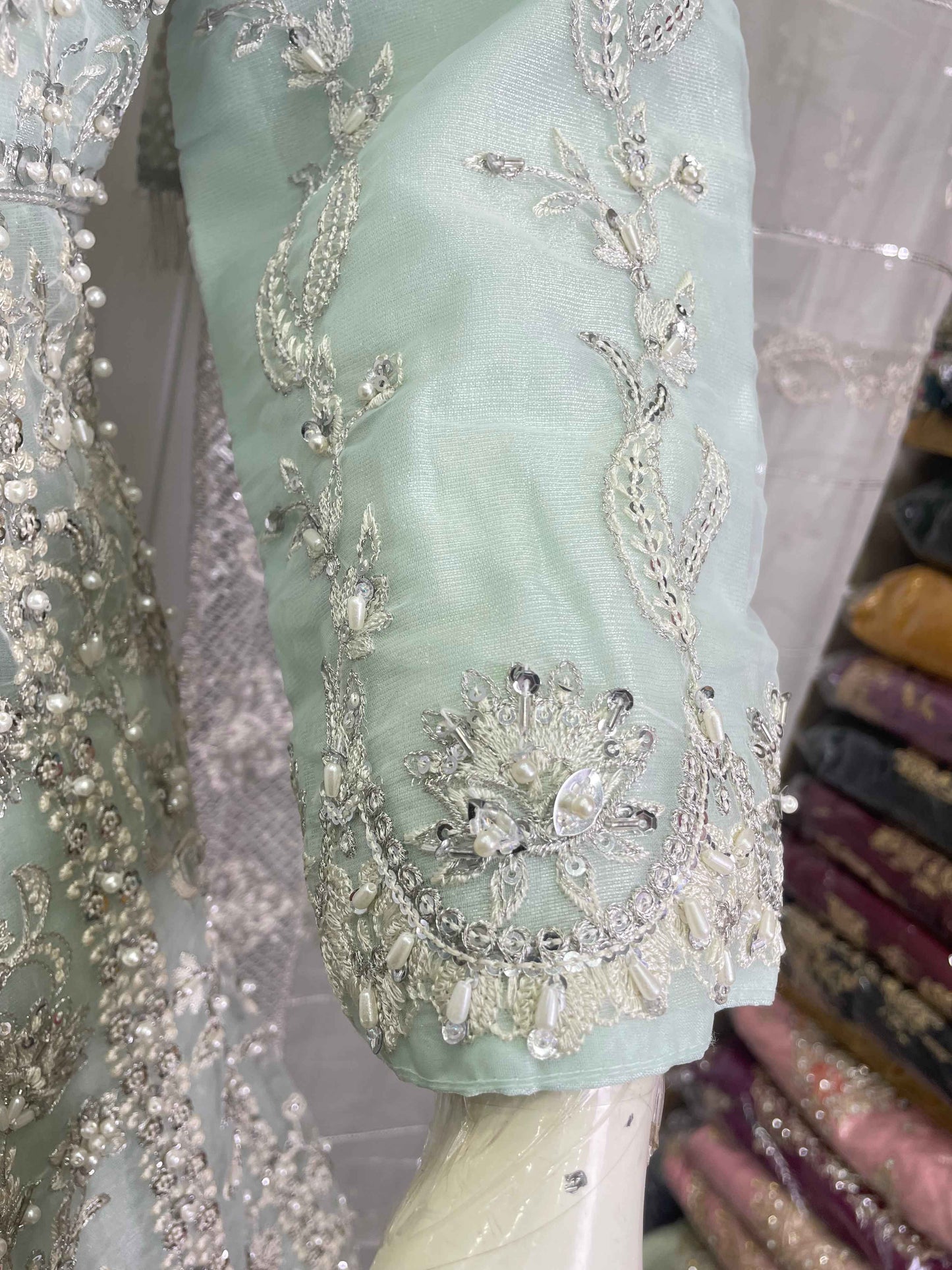 ORGANZA FABRIC 3-PCS Beautiful Heavy Embroided Maxi Dress 2025