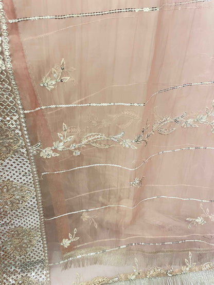 ORGANZA FABRIC 3-PCS Beautiful Heavy Embroided Maxi Dress 2025
