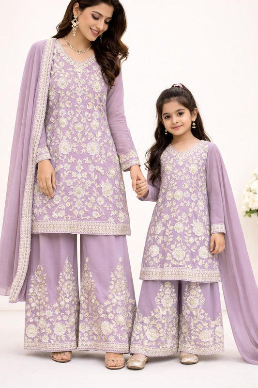 Chiffon Mother & Daughter Dress