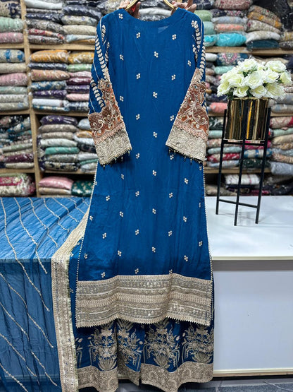 Wedding & Festive Wear Chiffon 3PC