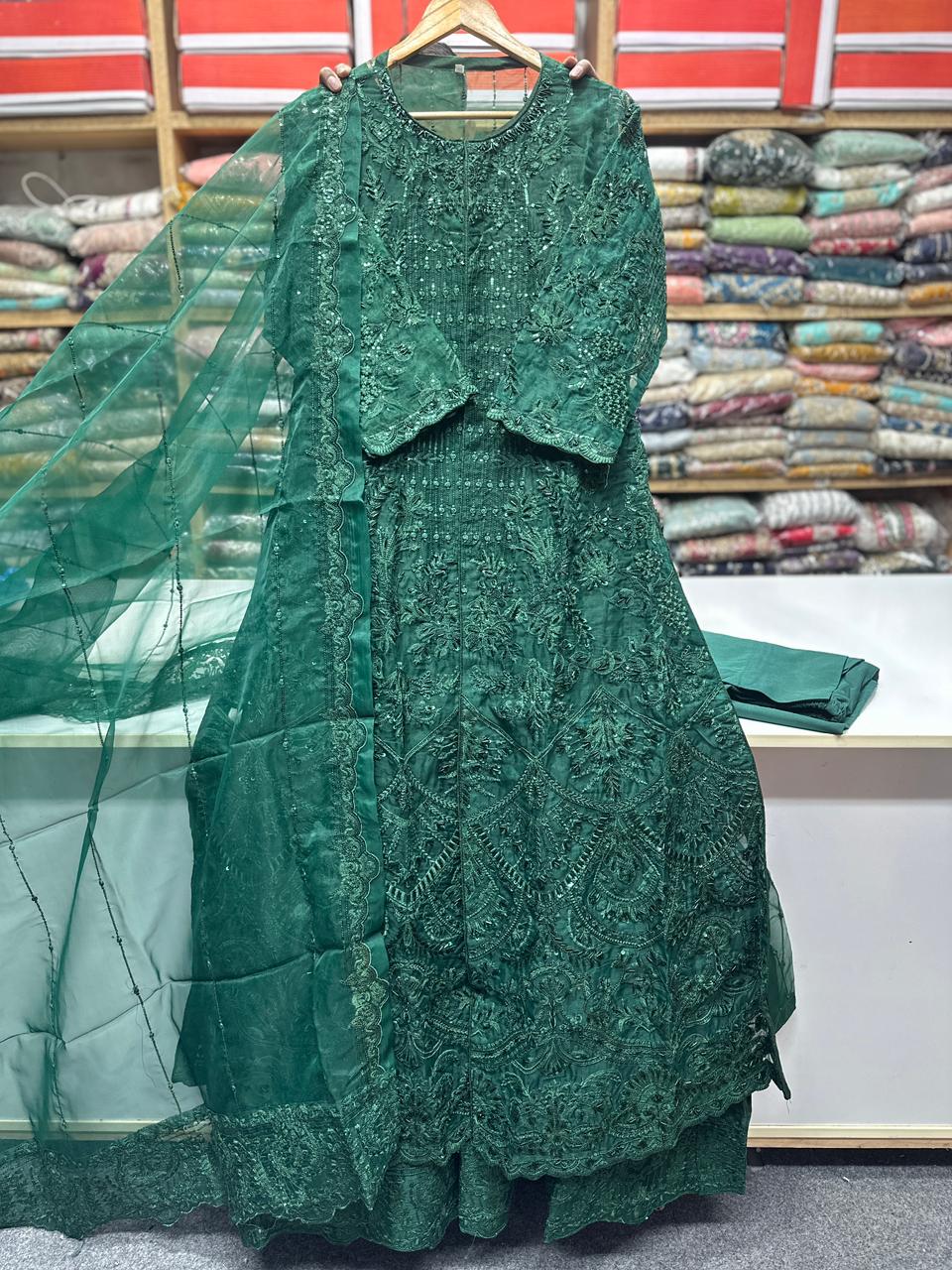 FG169 Gown Style maxi Green