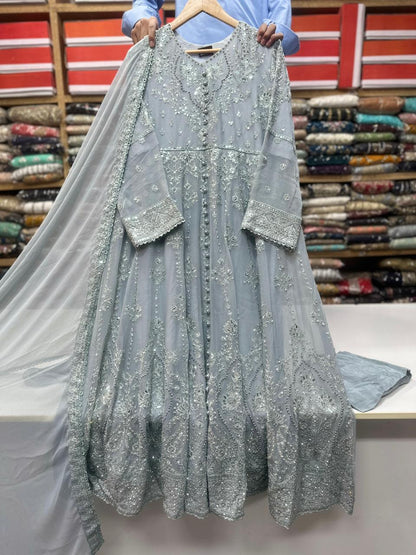 SG1497 Frock Chiffon ICE BLUE