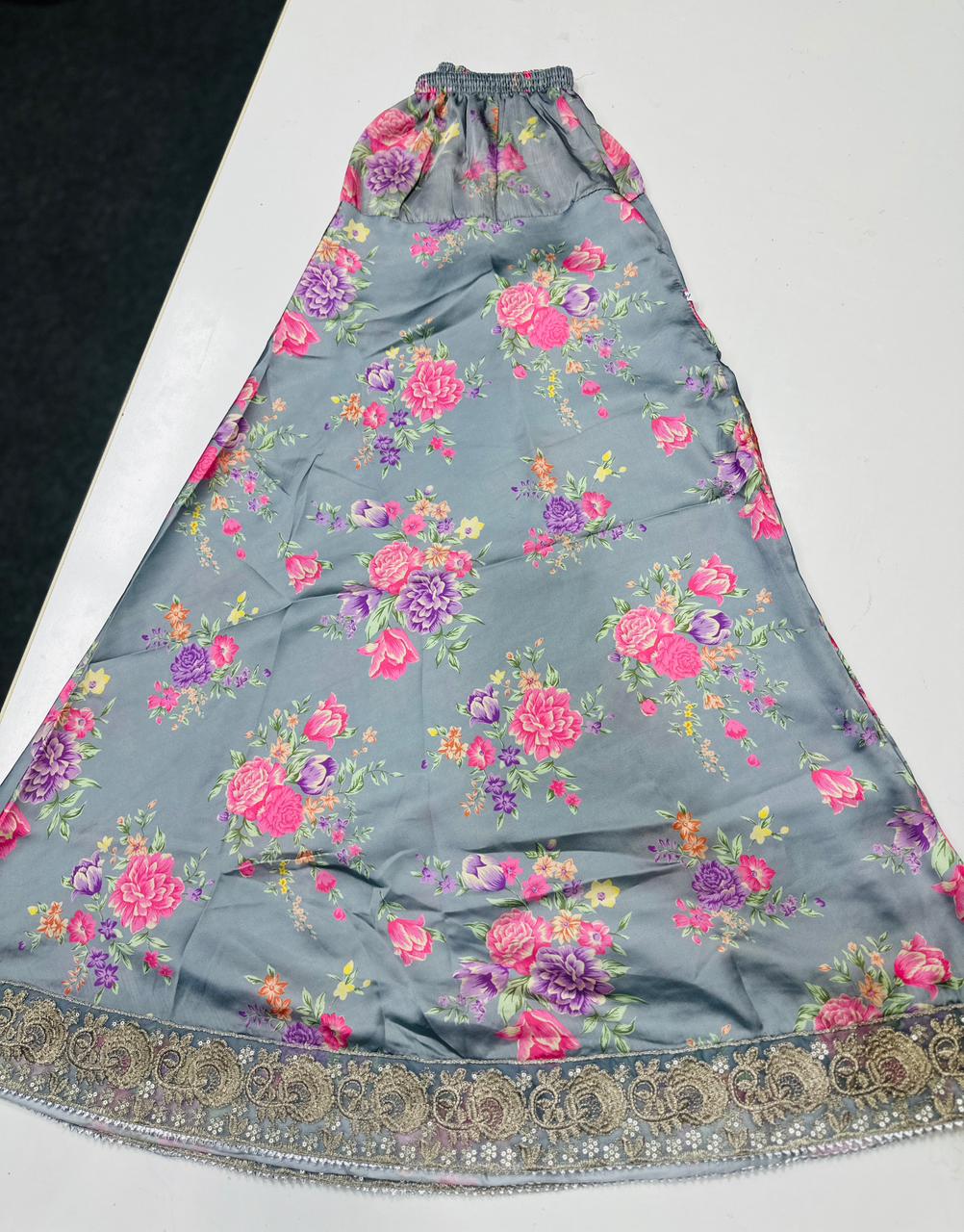 Elegant Blue Embroidered Suit