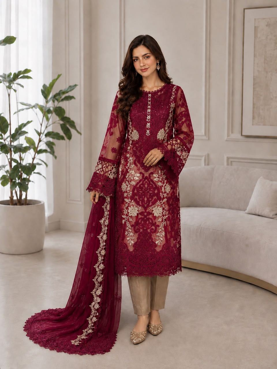 B1820 Maria B Maroon