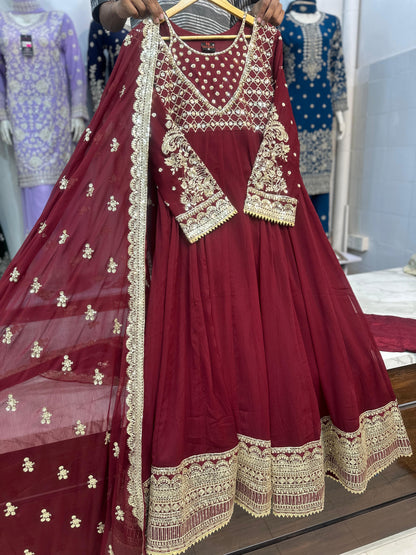 PB637 Maroon Frock
