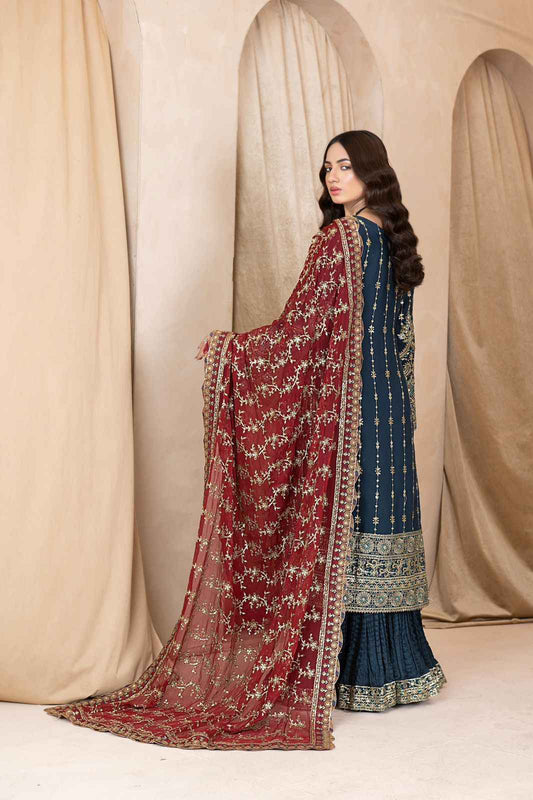 Luxury Embroidered Chiffon Suit with Chiffon Dupatta – Formal Wear