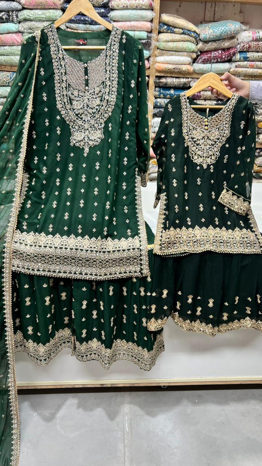 CHIFFON FABRIC Mother & Daughter Dress 2025