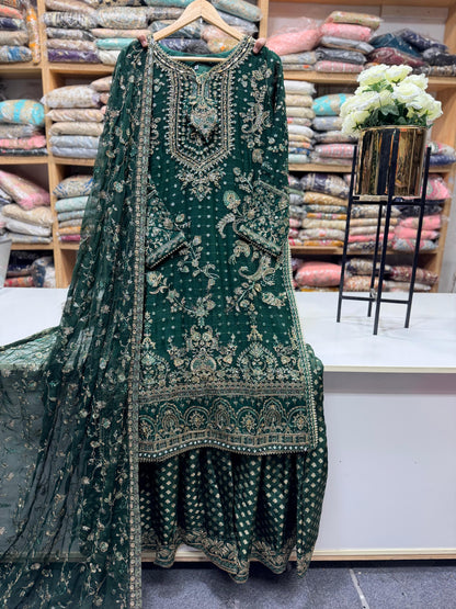 Chiffon Dress – Heavy Embroidered Elegant Wear ✨