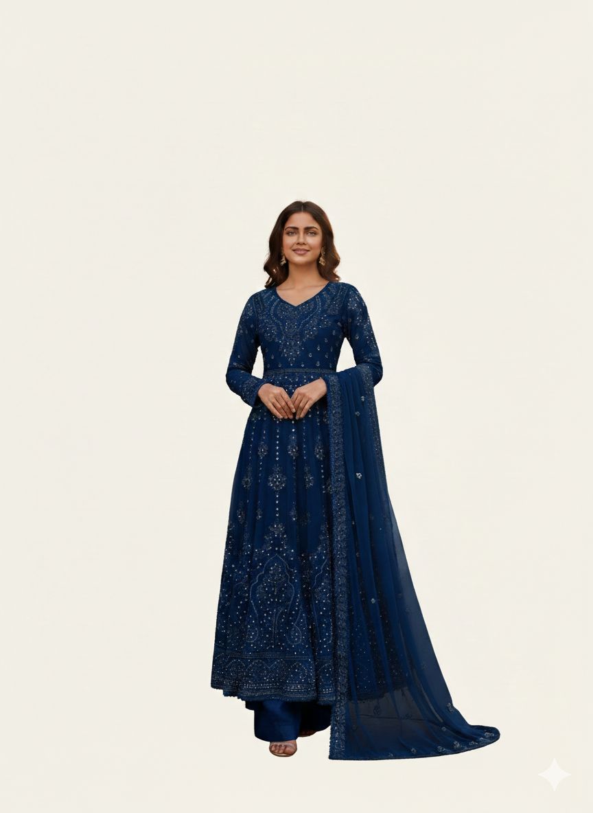 SG1497 Frock Chiffon Zinc