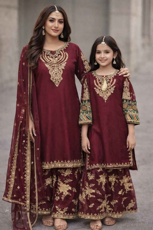 Chiffon Mother & Daughter Dress