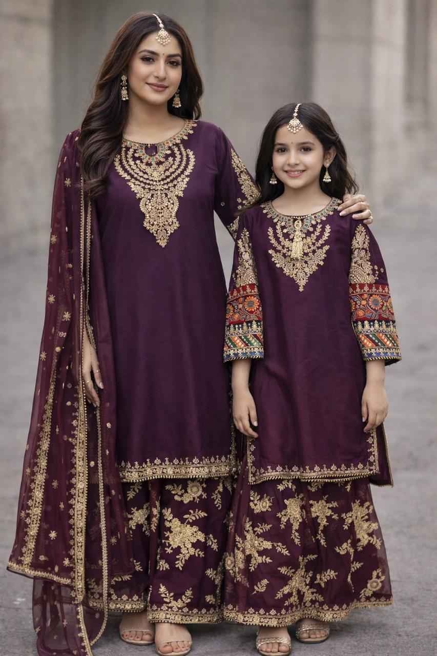 Chiffon Mother & Daughter Dress