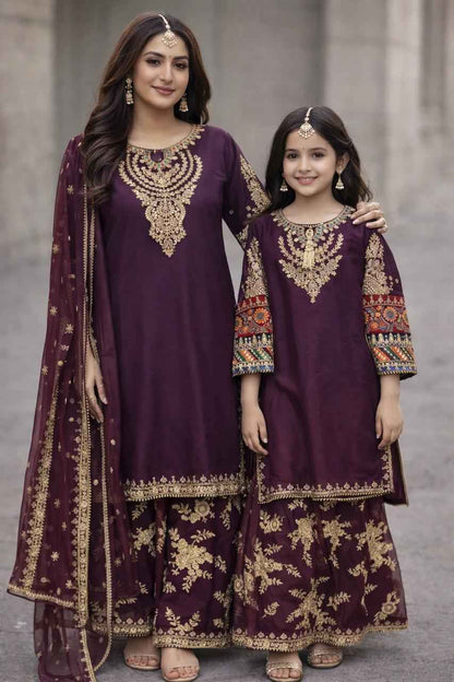Chiffon Mother & Daughter Dress