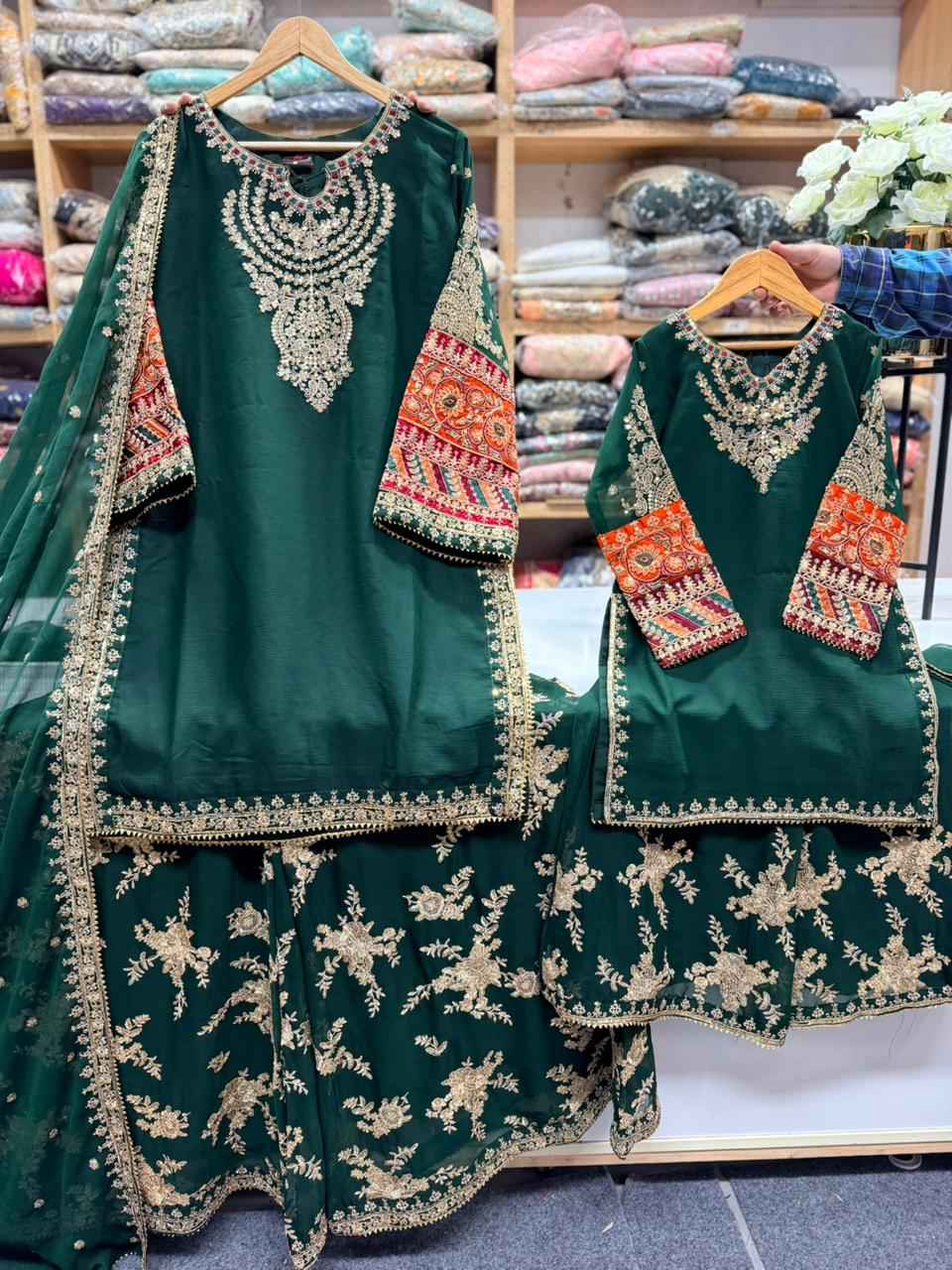 Chiffon Mother & Daughter Dress