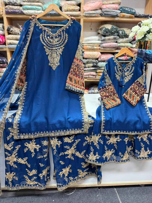 Chiffon Mother & Daughter Dress