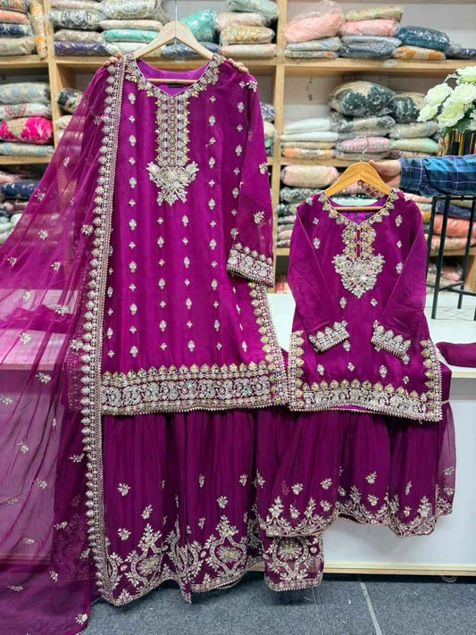 Chiffon Mother & Daughter Dress