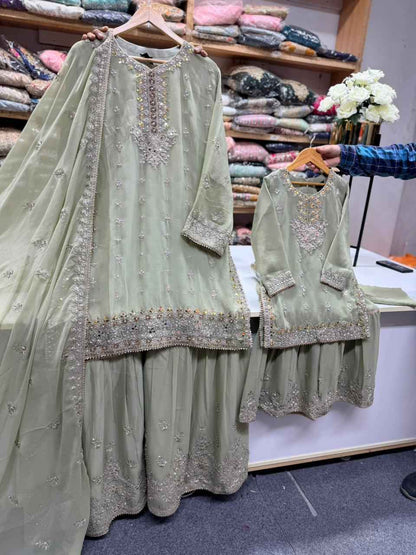 Chiffon Mother & Daughter Dress