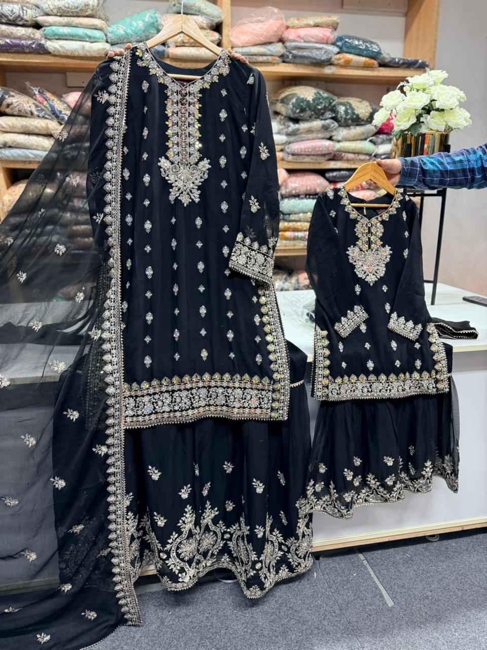 Chiffon Mother & Daughter Dress