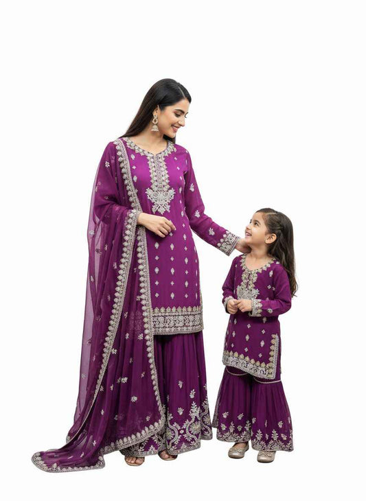 Chiffon Mother & Daughter Dress