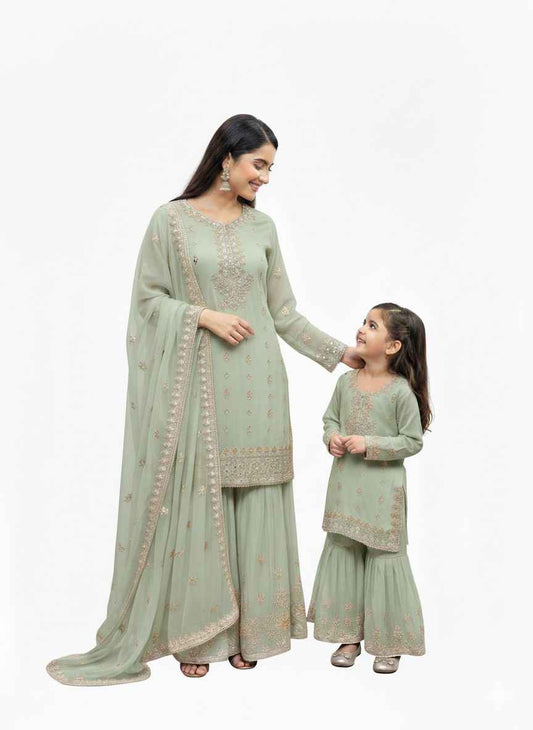 Chiffon Mother & Daughter Dress