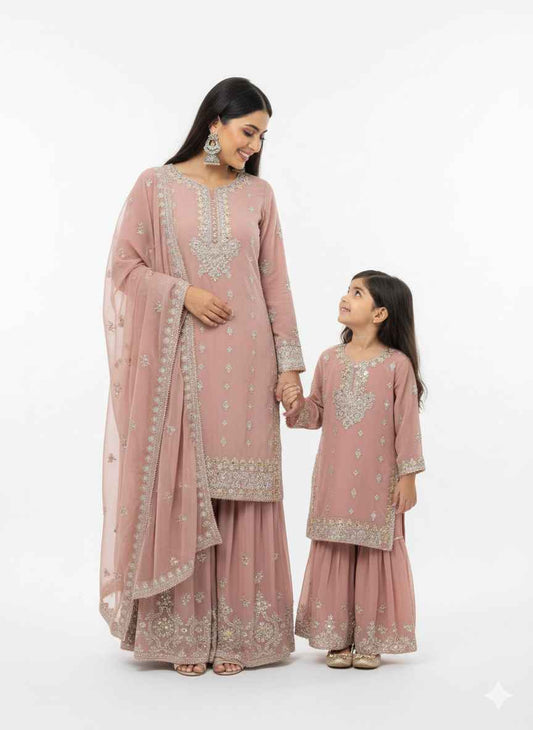 Chiffon Mother & Daughter Dress