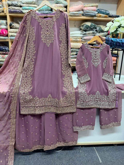 Chiffon Mother & Daughter Dress