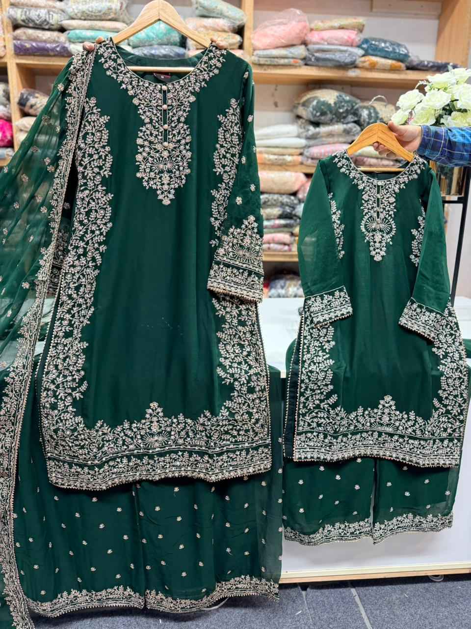 Chiffon Mother & Daughter Dress