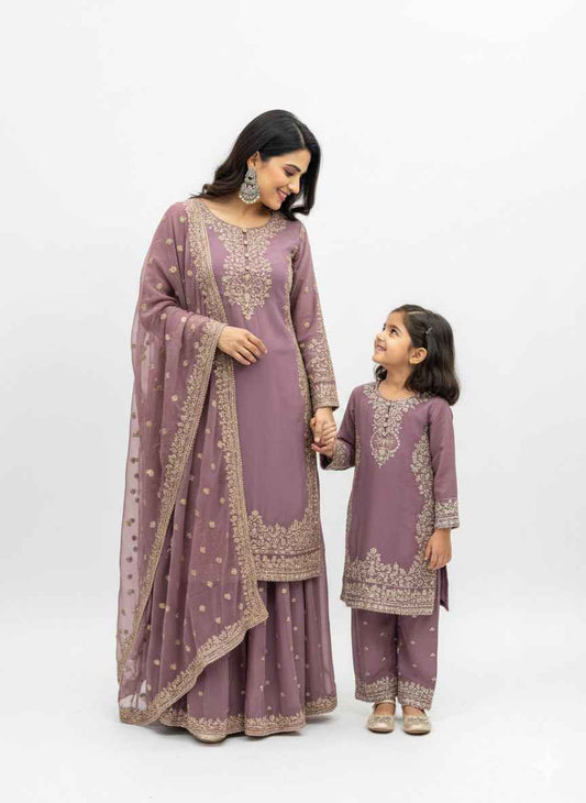 Chiffon Mother & Daughter Dress