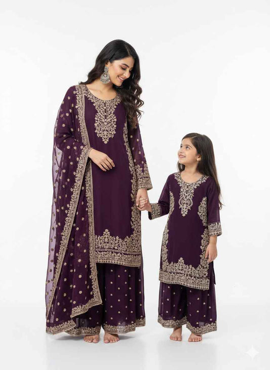 Chiffon Mother & Daughter Dress